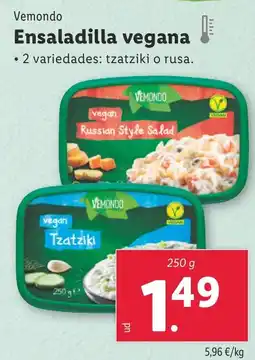 Lidl VEMONDO Ensaladilla vegana oferta