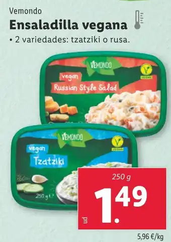 Lidl VEMONDO Ensaladilla vegana oferta