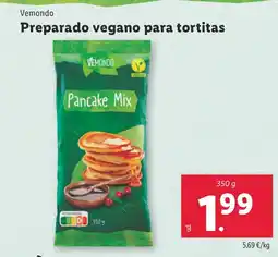 Lidl VEMONDO Preparado vegano para tortitas oferta
