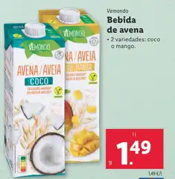 Lidl VEMONDO Bebida de avena oferta