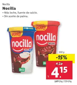 Lidl NOCILLA oferta