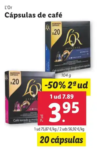 Lidl L'OR Cápsulas de café oferta