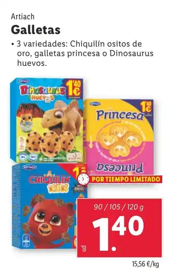 Lidl ARTIACH Galletas oferta