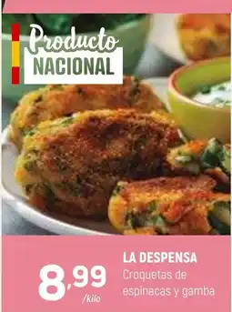 Coviran La despensa croquetas de espinacas y gamba oferta