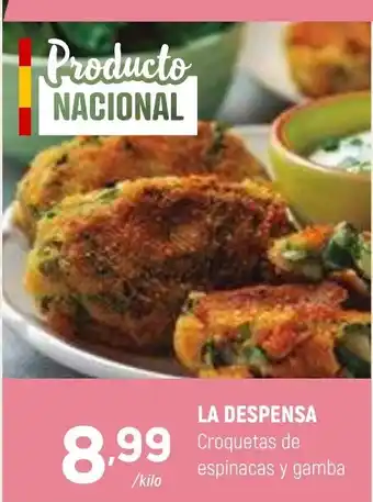 Coviran La despensa croquetas de espinacas y gamba oferta