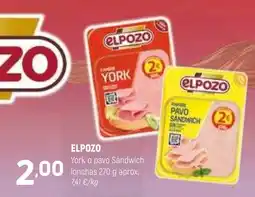 Coviran ELPOZO York o pavo Sándwich lonchas oferta