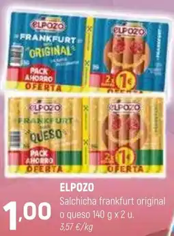 Coviran ELPOZO Salchicha frankfurt original o queso oferta