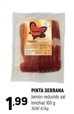 Coviran PINTA SERRANA Jamón reducido sal lonchas oferta