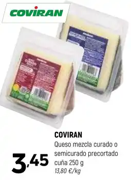 Coviran COVIRAN Queso mezcla curado o semicurado precortado cuña oferta