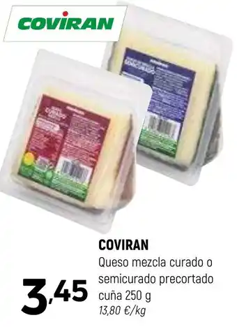 Coviran COVIRAN Queso mezcla curado o semicurado precortado cuña oferta