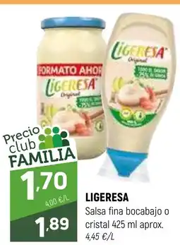 Coviran LIGERESA Salsa fina bocabajo o cristal oferta