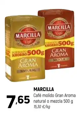 Coviran MARCILLA Café molido Gran Aroma natural o mezcla oferta
