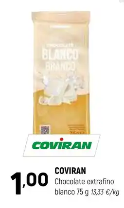 Coviran COVIRAN Chocolate extrafino blanco oferta