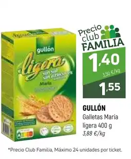 Coviran GULLÓN Galletas María ligera oferta