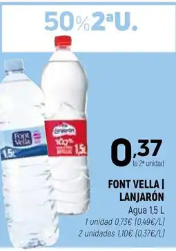 Coviran FONT VELLA LANJARÓN Agua oferta