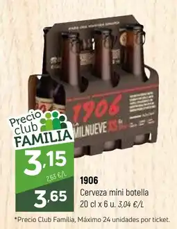 Coviran 1906 Cerveza mini botella oferta