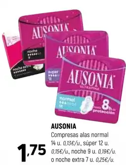 Coviran AUSONIA Compresas alas normal 14 u. oferta