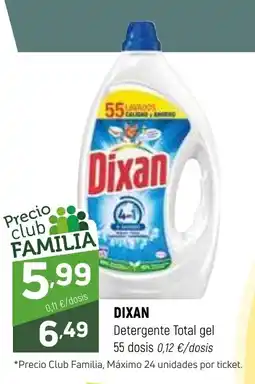 Coviran DIXAN Detergente Total gel 55 dosis oferta