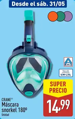 ALDI CRANE Máscara snorkel 180º oferta