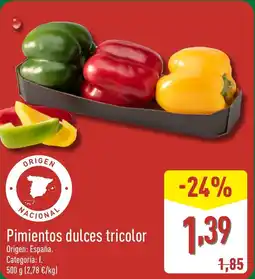 ALDI Pimientos dulces tricolor oferta