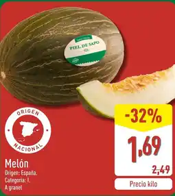 ALDI Melón oferta
