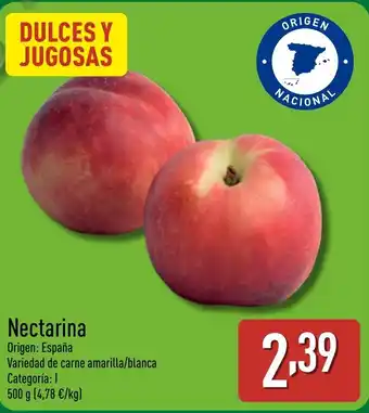 ALDI Nectarina oferta