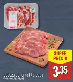 ALDI Cabeza de lomo fileteada oferta
