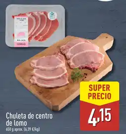 ALDI Chuleta de centro de lomo oferta