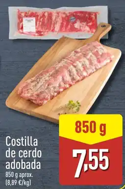 ALDI Costilla de cerdo adobada oferta