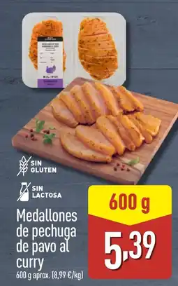 ALDI Medallones de pechuga de pavo al curry oferta