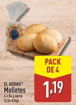 ALDI EL HORNO Molletes oferta