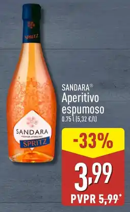 ALDI SANDARA Aperitivo espumoso oferta