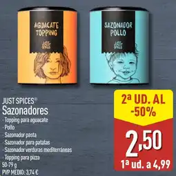 ALDI JUST SPICES Sazonadores oferta