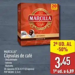 ALDI MARCILLA Cápsulas de café oferta