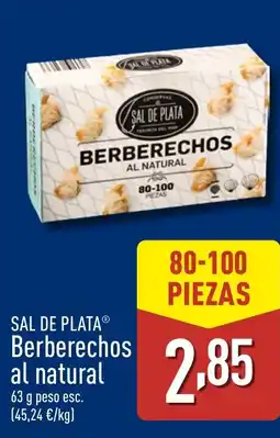 ALDI SAL DE PLATA Berberechos al natural oferta