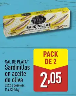 ALDI SAL DE PLATA Sardinillas en aceite de oliva oferta