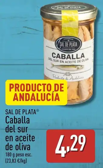 ALDI SAL DE PLATA Caballa del sur en aceite de oliva oferta