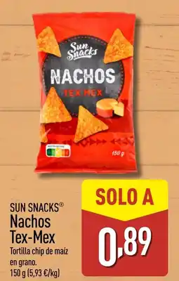 ALDI SUN SNACKS Nachos Tex-Mex oferta