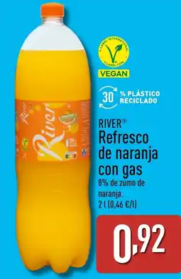 ALDI RIVER Refresco de naranja con gas oferta