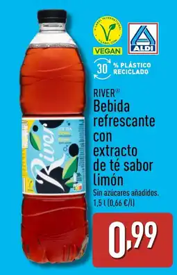 ALDI RIVER Bebida refrescante con extracto de té sabor Limón oferta