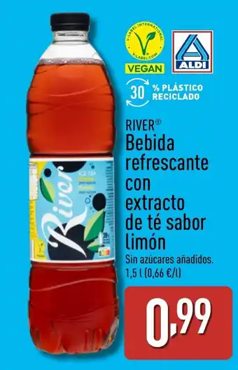 ALDI RIVER Bebida refrescante con extracto de té sabor Limón oferta