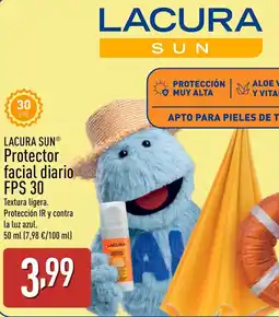 ALDI LACURA SUN Protector facial diario FPS 30 oferta