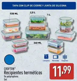 ALDI CROFTON Recipientes herméticos oferta