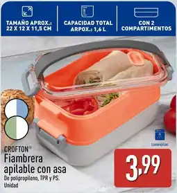 ALDI CROFTON Fiambrera apilable con asa oferta