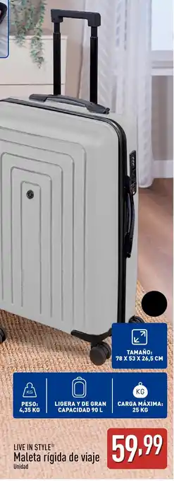 ALDI LIVE IN STYLE Maleta rígida de viaje oferta