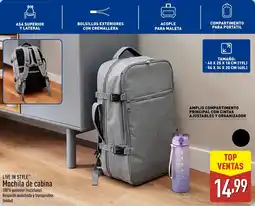 ALDI LIVE IN STYLE Mochila de cabina oferta