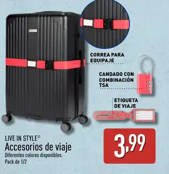 ALDI LIVE IN STYLE Accesorios de viaje oferta