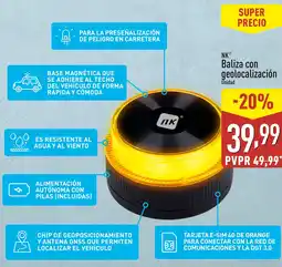 ALDI NK Baliza con geolocalización oferta
