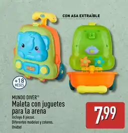 ALDI MUNDO DIVER Maleta con juguetes para la arena oferta