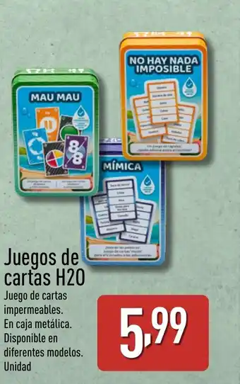 ALDI MAU MAU Juegos de cartas H20 oferta